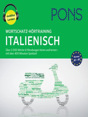 cover image of PONS Wortschatz-Hörtraining Italienisch